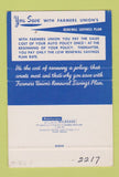 Matchbook Cover - Farmers Union Insurance Denver Colorado 40 Strike SAMPLE
