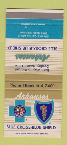 Matchbook Cover Arkansas Blue Cross Blue Shield Little Rock AR 30 Strike SAMPLE