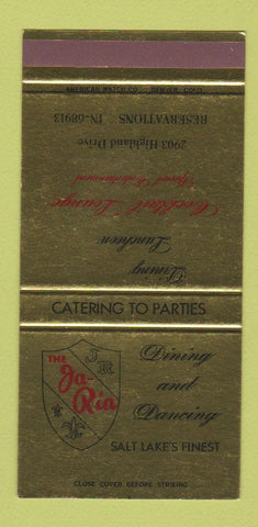 Matchbook Cover - The Ja Rin Restaurant Salt Lake City UT 30 Strike SAMPLE
