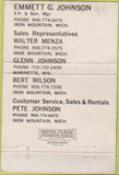 Matchbook Cover - SECO Inc Iron Mountain MI mining supplies WORN 40 Strike