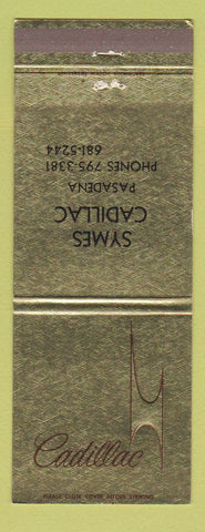 Matchbook Cover - Cadillac Symes Pasadena CA Jewel