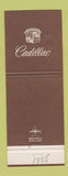 Matchbook Cover - Cadillac Symes Pasadena CA Jewel
