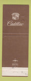 Matchbook Cover - Cadillac Valley Rochester NY Jewel