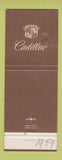 Matchbook Cover - Cadillac Bill Holler Deland FL Jewel