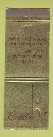 Matchbook Cover - Cadillac Lloyd Buick Daytona Beach FL Jewel