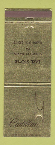 Matchbook Cover - Cadillac Earl Stoyer Schuylkill Haven PA Jewel #1