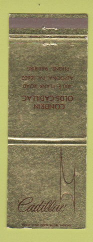 Matchbook Cover - Cadillac Condrin Oldsmobile Altoona PA Jewel