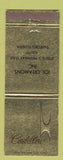 Matchbook Cover - Cadillac Joe Creamons Sanford FL Jewel