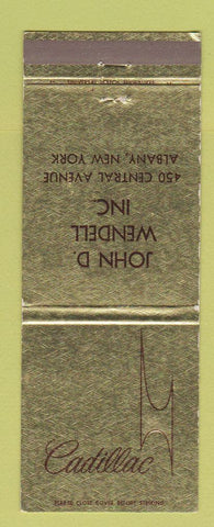 Matchbook Cover - Cadillac John Wendell Albany NY Jewel