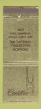 Matchbook Cover - Cadillac Thomson MacConnell Cincinnati OH Jewel