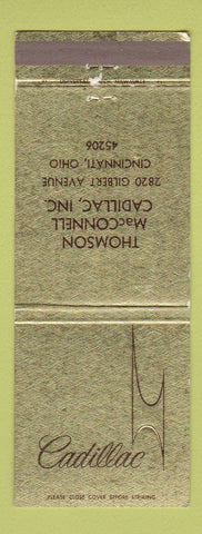 Matchbook Cover - Cadillac Thomson MacConnell Cincinnati OH Jewel
