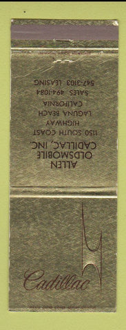 Matchbook Cover - Cadillac Allen Oldsmobile Laguna Beach CA Jewel