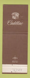 Matchbook Cover - Cadillac Allen Oldsmobile Laguna Beach CA Jewel