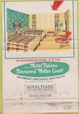 Matchbook Cover - Pinewood Motor Court Vicksburg MS WORN 40 Strike
