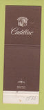 Matchbook Cover - Cadillac Hufstader Pittsburgh PA Jewel