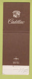 Matchbook Cover - Cadillac Rohrich Pittsburgh PA Jewel