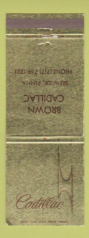 Matchbook Cover - Cadillac Brown Berwick PA Jewel