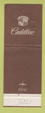 Matchbook Cover - Cadillac Brown Berwick PA Jewel