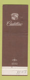 Matchbook Cover - Cadillac H&H Chevrolet Shippensburg PA Jewel WORN