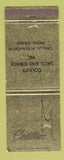 Matchbook Cover - Cadillac County Sales Selinsgrove PA Jewel