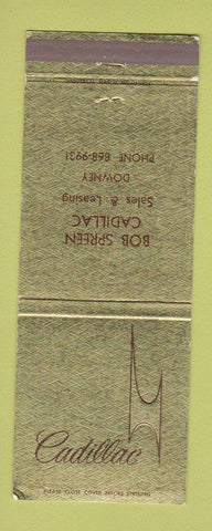 Matchbook Cover - Cadillac Bob Spreen Downey CA Jewel