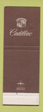 Matchbook Cover - Cadillac Bob Spreen Downey CA Jewel