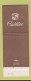 Matchbook Cover - Cadillac Valley Motor Yuma AZ Jewel