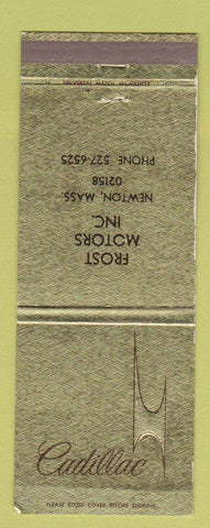 Matchbook Cover - Cadillac Frost Motors Newton MA Jewel
