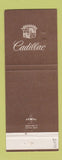 Matchbook Cover - Cadillac Cooke Motors Sarasota FL Jewel