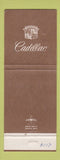 Matchbook Cover - Cadillac McKellar Braun Orlando FL Jewel