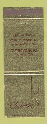 Matchbook Cover - Cadillac Condrin Oldsmobile Altoona PA Jewel