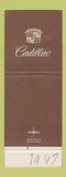 Matchbook Cover - Cadillac Condrin Oldsmobile Altoona PA Jewel