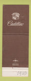 Matchbook Cover - Cadillac McKellar Braun Orlando FL Jewel
