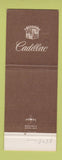 Matchbook Cover - Cadillac Bob Moore Oklahoma City OK Jewel