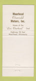 Matchbook Cover - Cadillac Moorhead MN Overvold 30 Strike