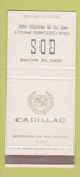 Matchbook Cover - Klett Cadillac Detroit MI 30 Strike