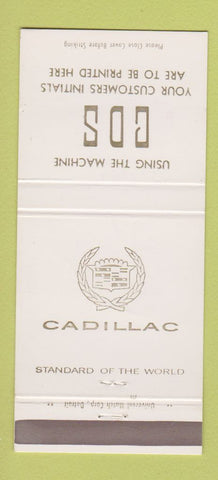Matchbook Cover - Klett Cadillac Detroit MI 30 Strike