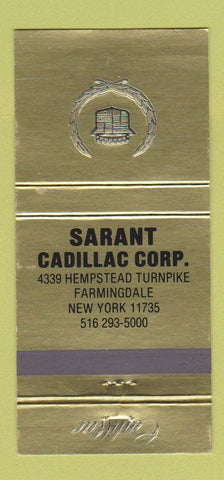 Matchbook Cover - Sarant Cadillac Farmingdale NY 30 Strike