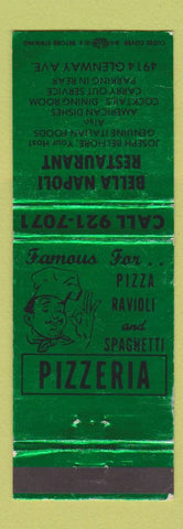 Matchbook Cover - Bella Napoli Restaurant pizza WEAR
