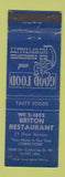 Matchbook Cover - Briton Restaurant Montreal QC WEAR