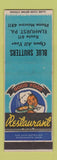 Matchbook Cover - Blue Shutters Restaurant Elmhurst PA