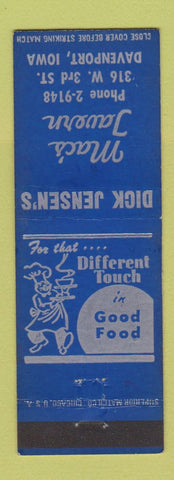 Matchbook Cover - Mac's Tavern Davenport IA
