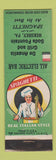 Matchbook Cover - De Angelis Grill Soda Fountain Hershey PA WEAR