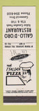 Matchbook Cover - Gall D'Oro Italian Restaurant