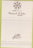 Matchbook Cover - Bank of Lincolnwood IL 40 Strike