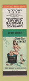 Matchbook Cover - Lawrence Tanger's Garage Carlisle PA pinup