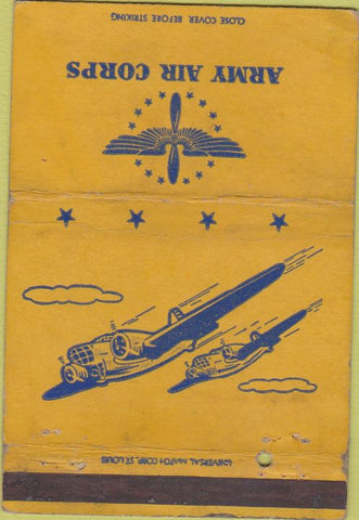 Matchbook Cover - Army Air Corps 40 Strike