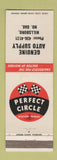 Matchbook Cover - Perfect Circle Piston Rings Hillsboro ND