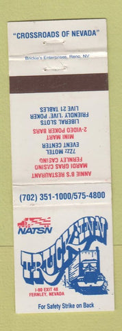 Matchbook Cover - Truck Inn Fernley NV