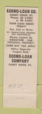 Matchbook Cover - Econo Loan Sandy Hook KY